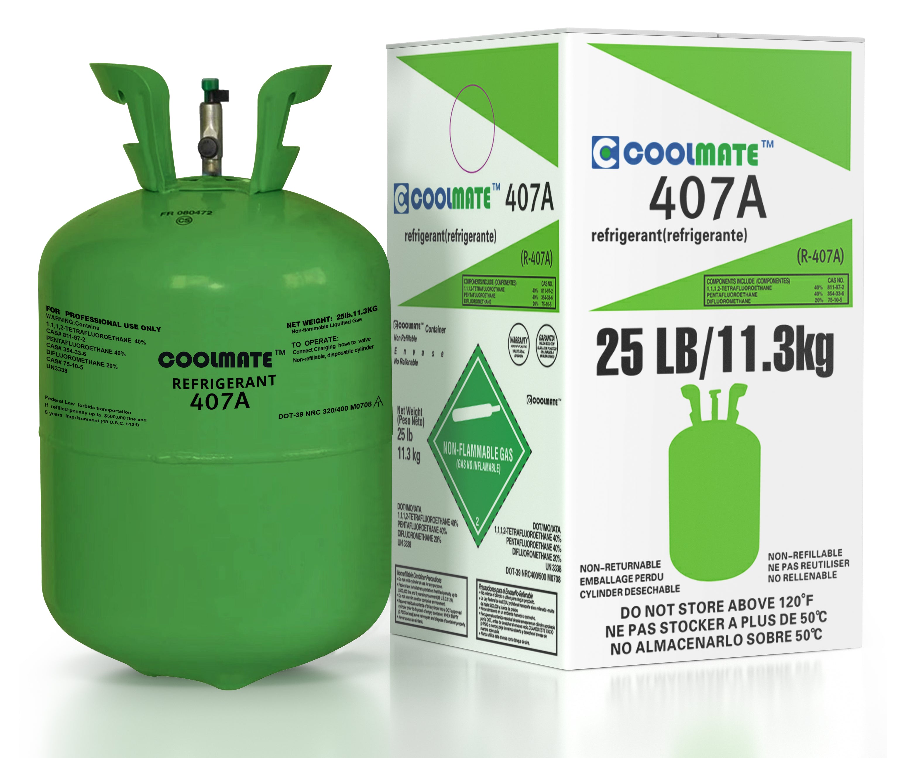 R-407A Refrigerant 25 LB|CoolmateGas Refrigerant - Image 2